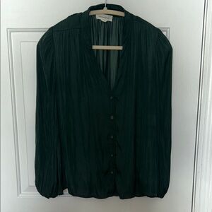 Treasure & Bond Deep Green Blouse